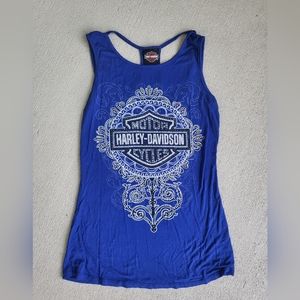 Harley-Davidson Women's Tank Blue with Sequins
